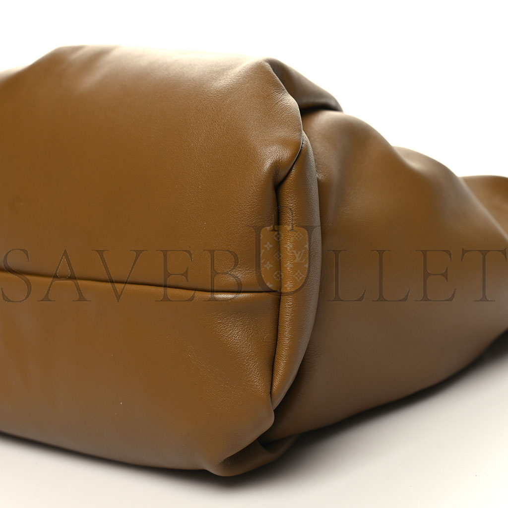 BOTTEGA VENETA SMOOTH BUTTER CALFSKIN SMALL THE SHOULDER POUCH MOUTARDE (40*29*8cm)