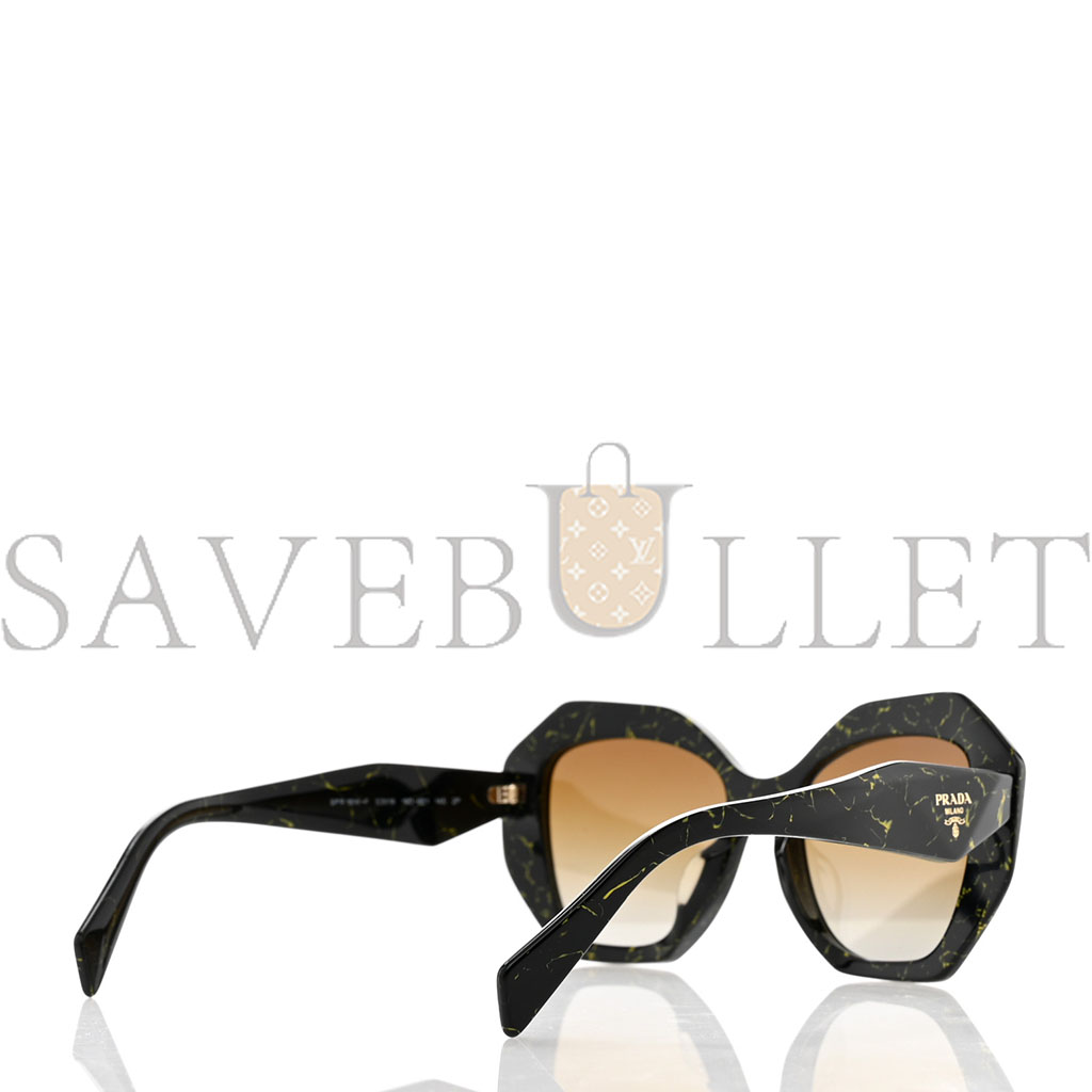 PRADA ACETATE POLARIZED SYMBOLE SUNGLASSES SPR 16W-F BLACK MARBLE PRADA ACETATE POLARIZED SYMBOLE SUNGLASSES SPR 16W-F BLACK MARBLE