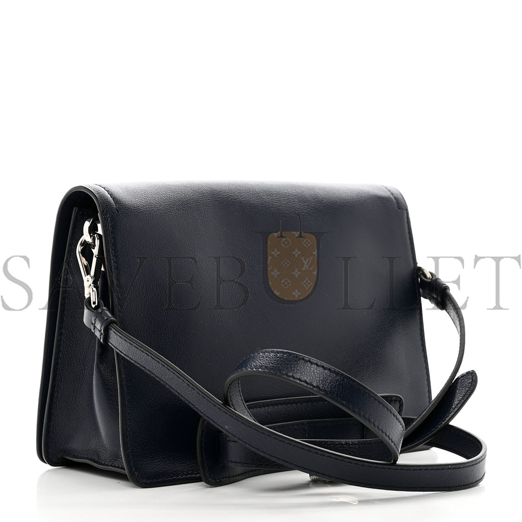 PRADA GLACE CALF SHOULDER BAG BALTICO (23*16*10cm) PRADA GLACE CALF SHOULDER BAG BALTICO (23*16*10cm)