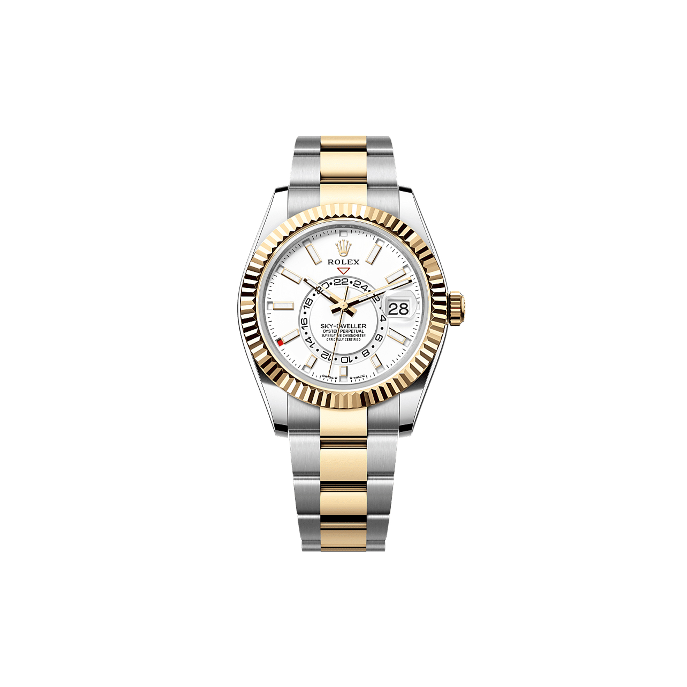 ROLEX SKY-DWELLER OYSTER, 42 MM, OYSTERSTEEL AND YELLOW GOLD WATCH 336933