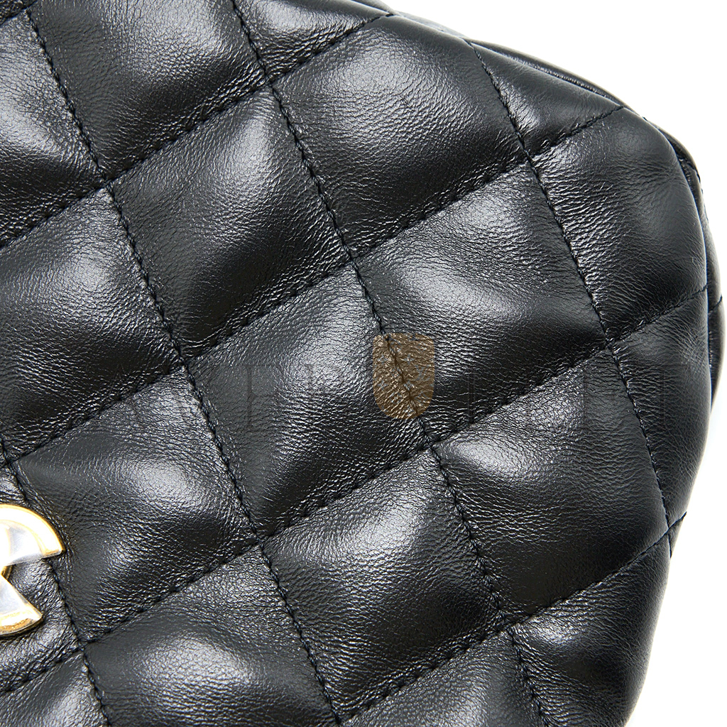 CHANEL MASTER HOBO SHOULDER BAG LAMBSKIN BLACK (24*17.5*6cm)