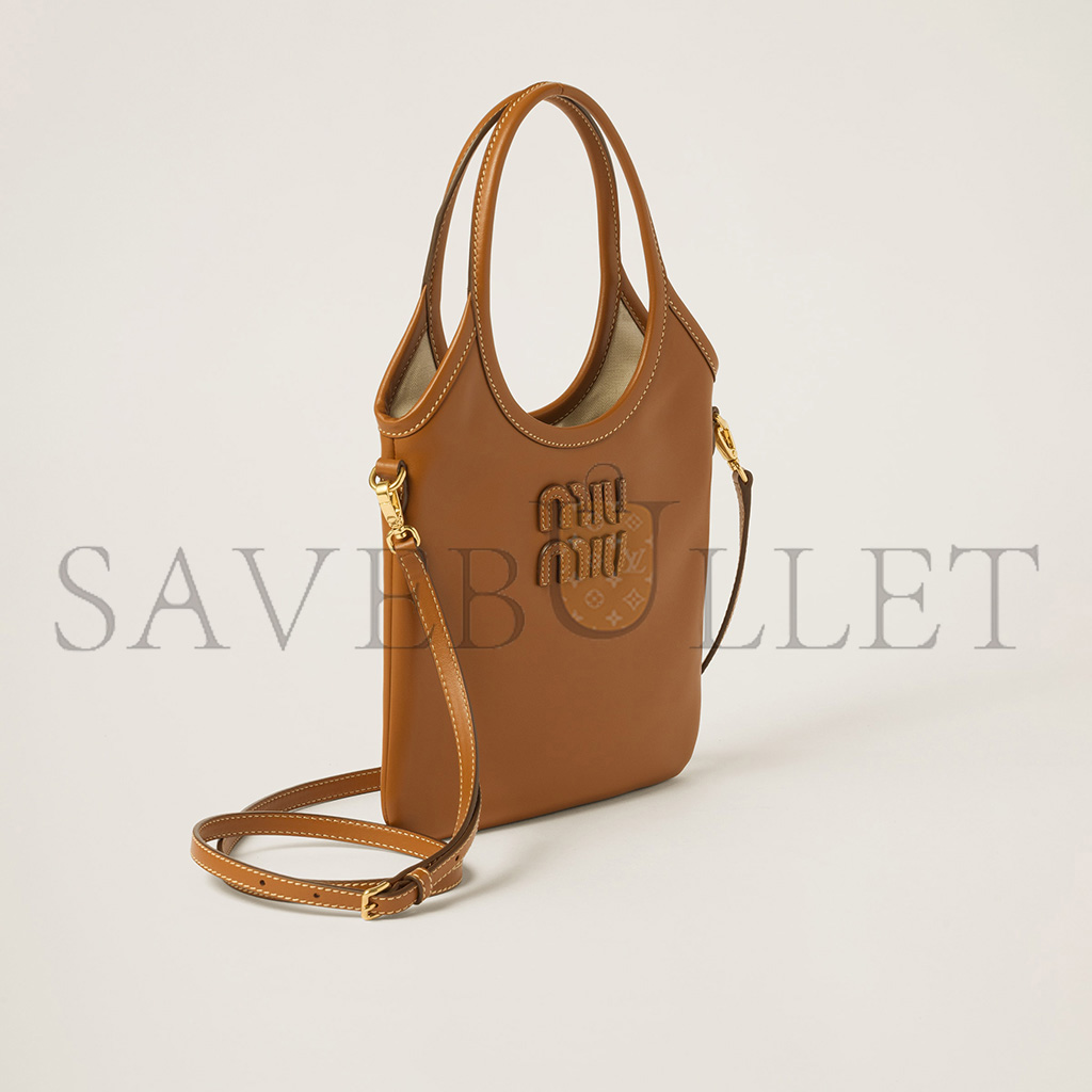 MIU MIU IVY LEATHER HANDBAG 5BG281 (24*20cm)