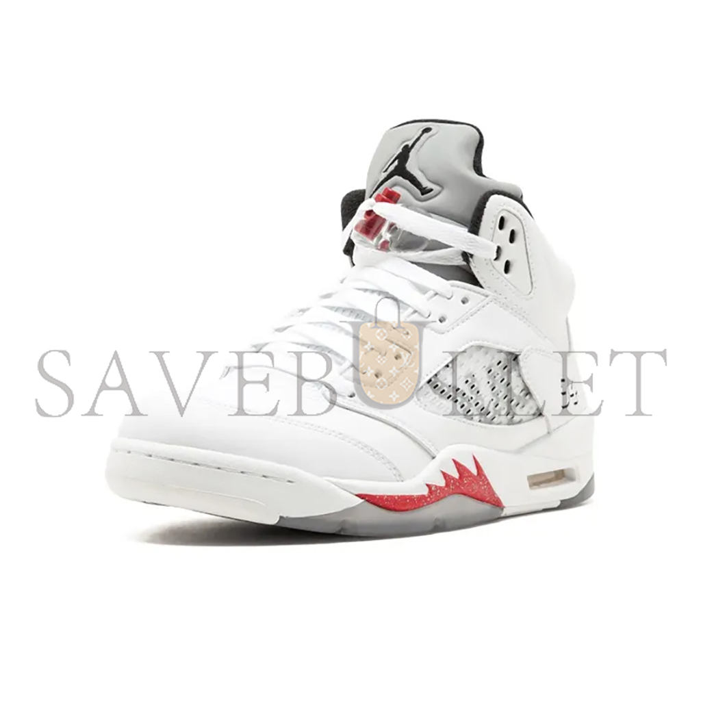 NIKE JORDAN 5 RETRO SUPREME WHITE 824371-101