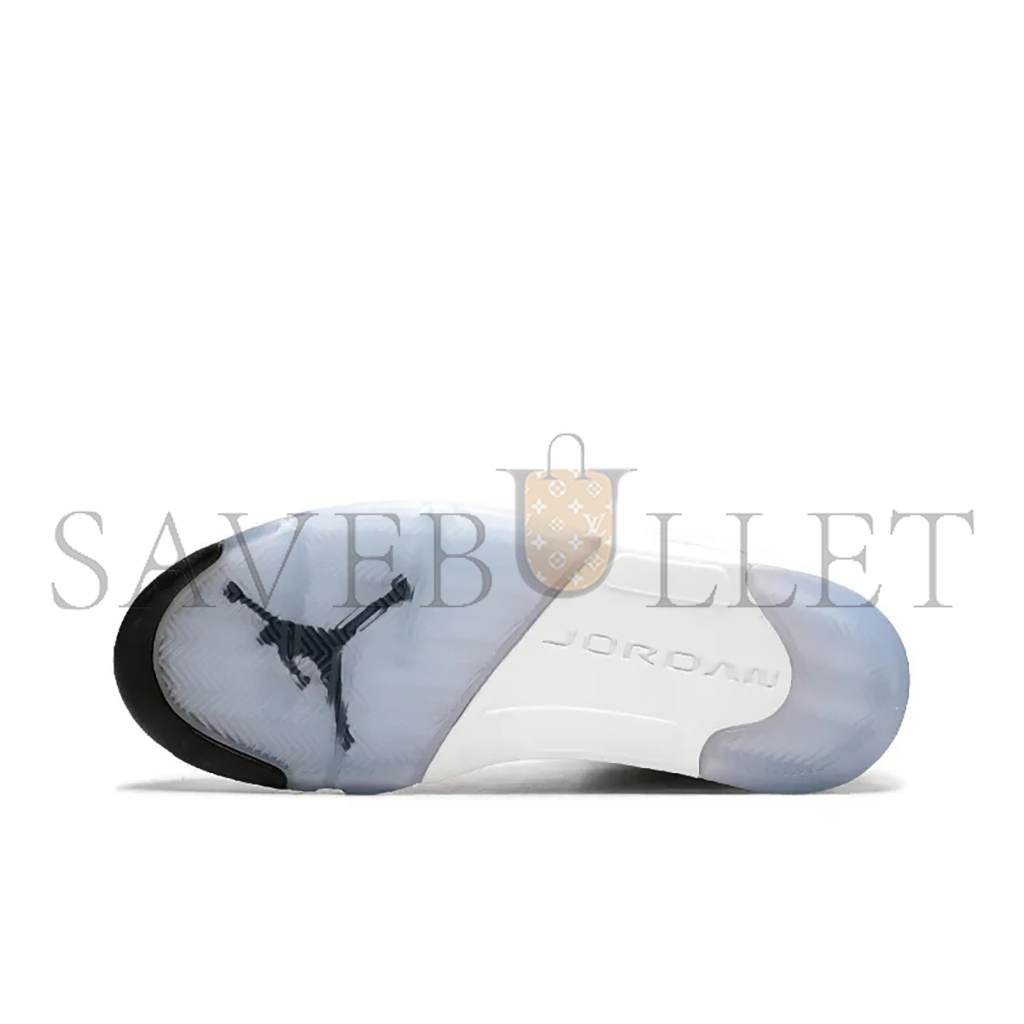 NIKE JORDAN 5 RETRO METALLIC WHITE 136027-130