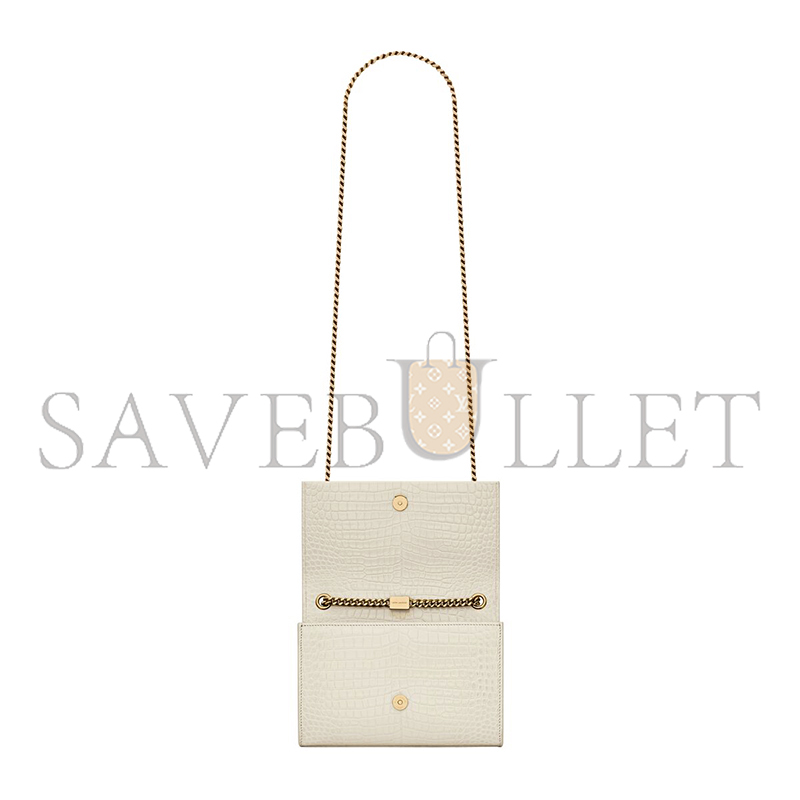YSL KATE SMALL TASSEL IN CROCODILE-EMBOSSED LEATHER 474366DND0J9207 (20*12.5*5cm)