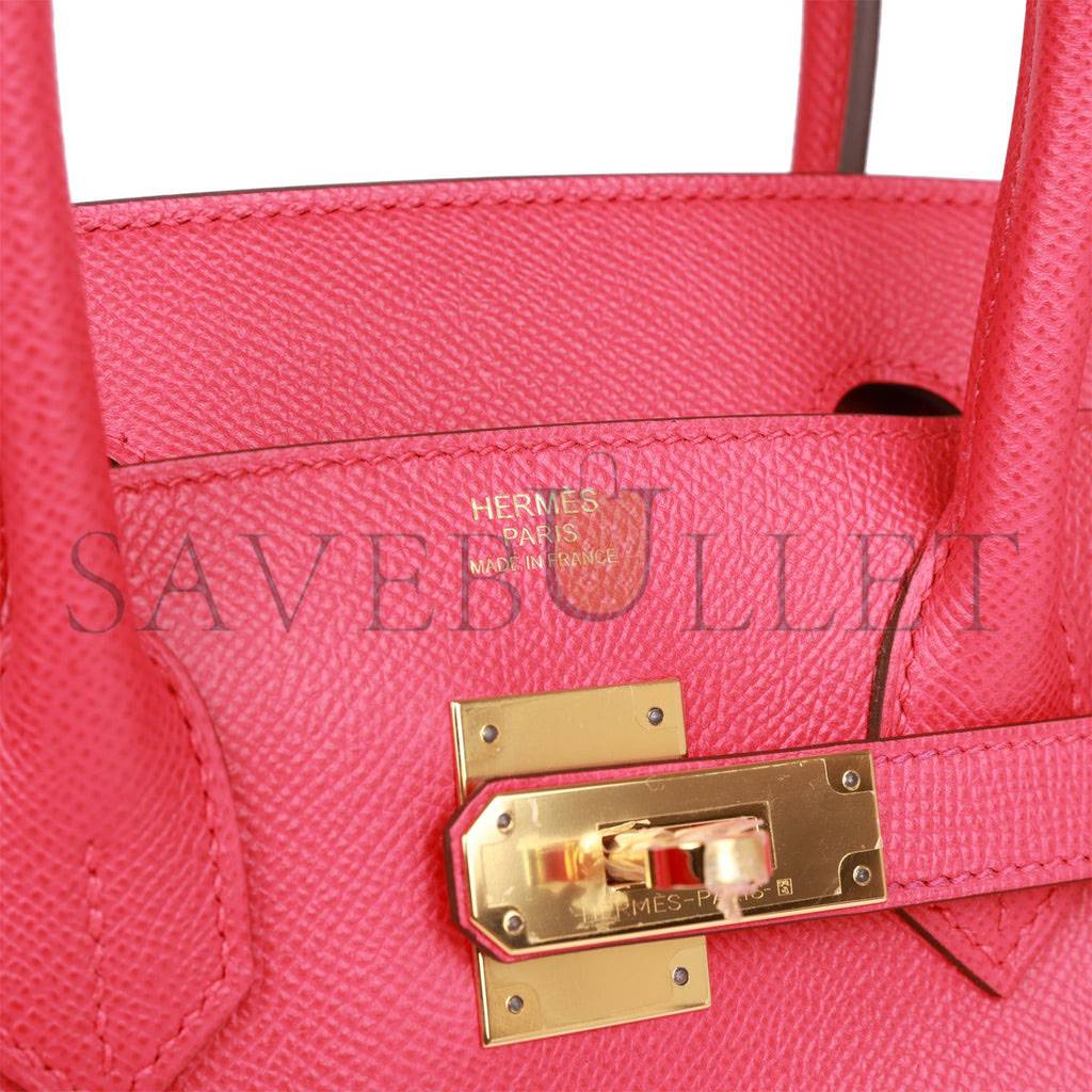 HERMES BIRKIN 30 ROSE EXTREME EPSOM GOLD HARDWARE (30cm) HERMES BIRKIN 30 ROSE EXTREME EPSOM GOLD HARDWARE (30cm)