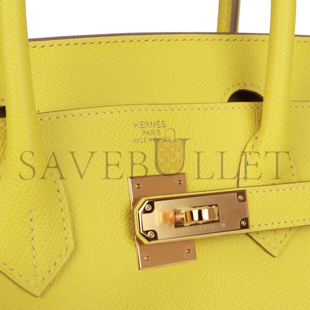 HERMES BIRKIN 30 LIME EPSOM GOLD HARDWARE (30cm) HERMES BIRKIN 30 LIME EPSOM GOLD HARDWARE (30cm)