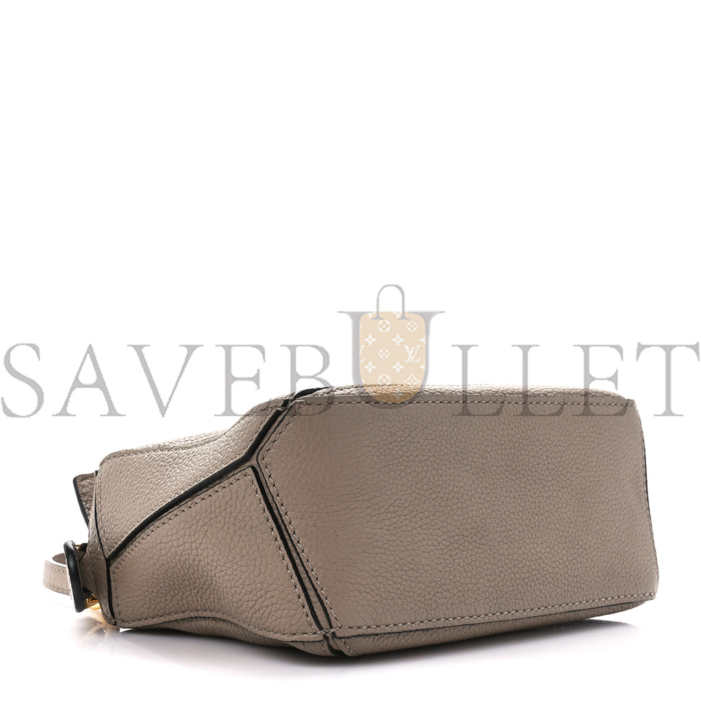 LOEWE CALFSKIN MINI PUZZLE BAG SAND MINK (18*12.5*8cm)