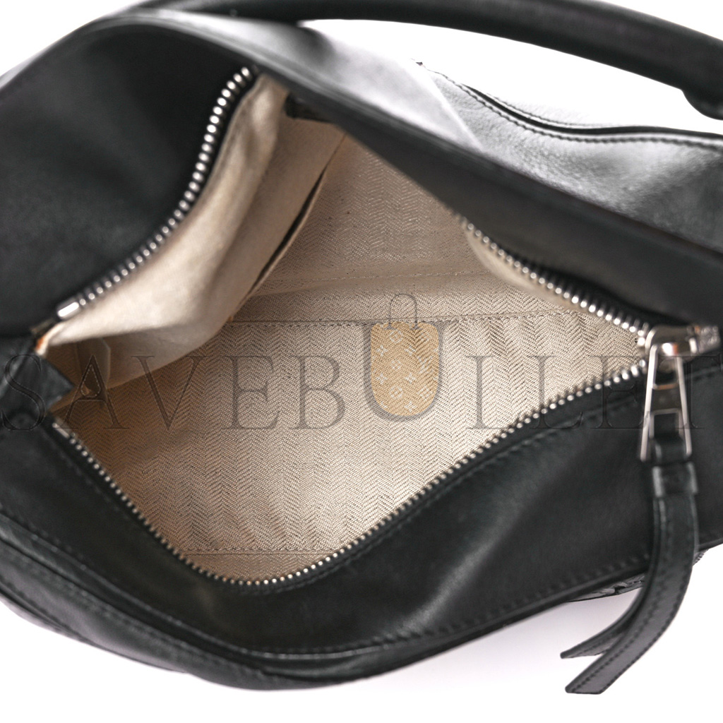 LOEWE CALFSKIN SMALL PUZZLE BAG BLACK (24*16.5*10.5cm)