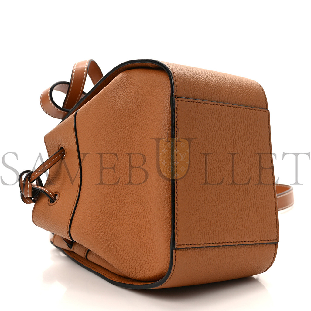 LOEWE CALFSKIN MINI HAMMOCK SHOULDER BAG TAN (20*16*10cm)