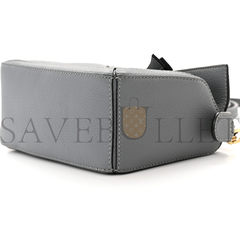 LOEWE CALFSKIN MINI PUZZLE BAG ASPHALT GREY (18*12.5*8cm)