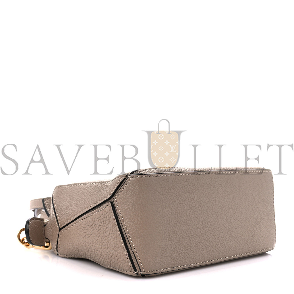 LOEWE CALFSKIN MINI PUZZLE BAG SAND MINK (18*12.5*8cm)