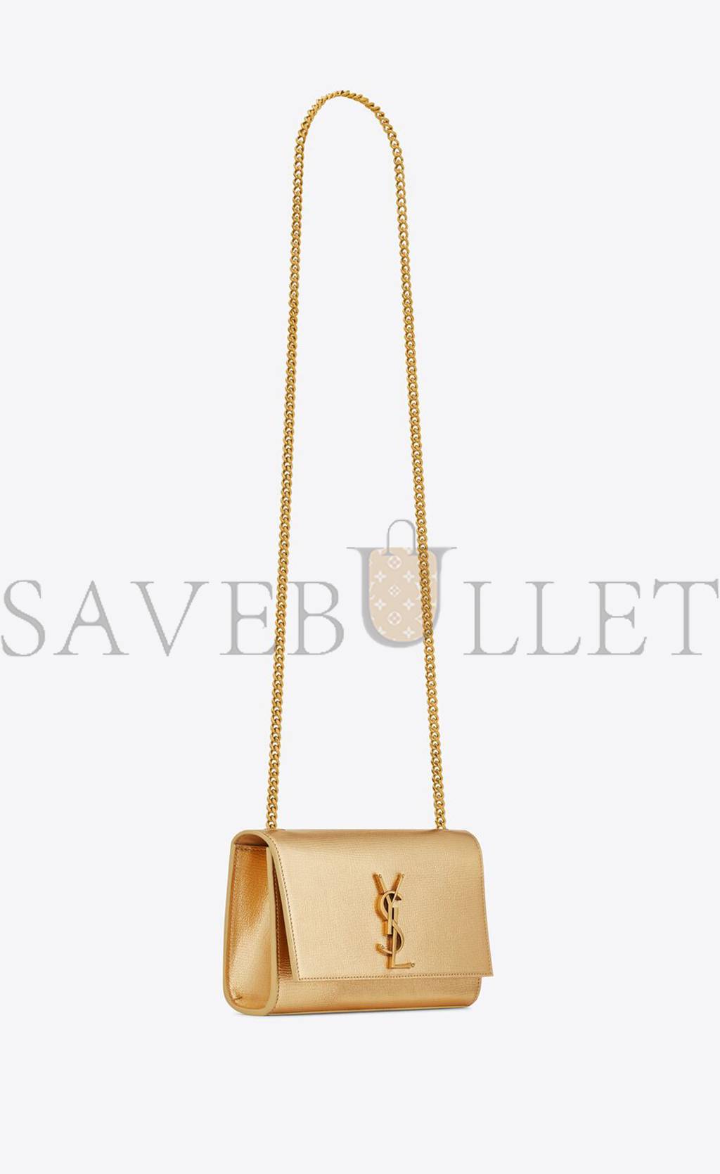 YSL SMALL KATE CHAIN BAG IN METALLIZED LEATHER 469390AAAKT8030 (20*12.5*5cm)