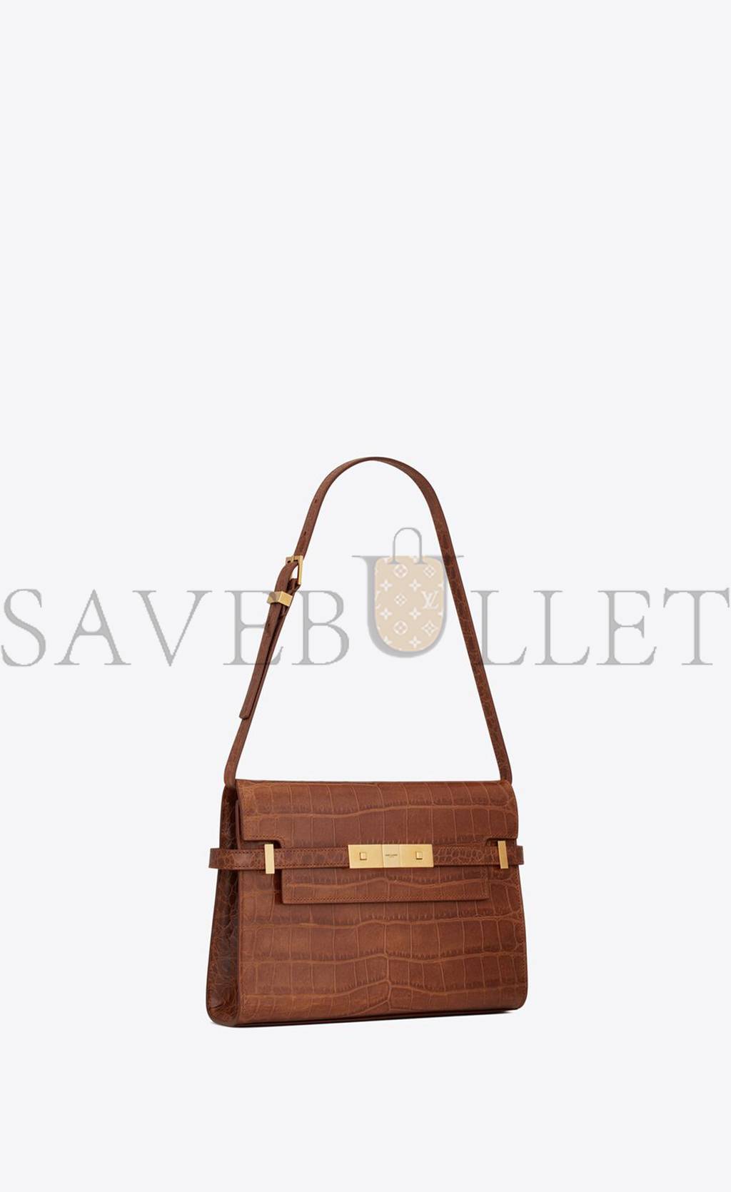 YSL MANHATTAN SMALL SHOULDER BAG IN CROCODILE-EMBOSSED LEATHER 675626AAAOH2591 (24*17.5*6cm) YSL MANHATTAN SMALL SHOULDER BAG IN CROCODILE-EMBOSSED LEATHER 675626AAAOH2591 (24*17.5*6cm)