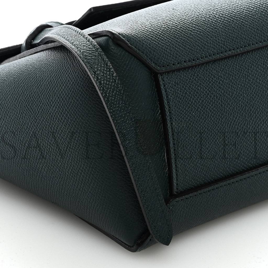 CELINE GRAINED CALFSKIN NANO BELT BAG AMAZONE (20*19*11cm)