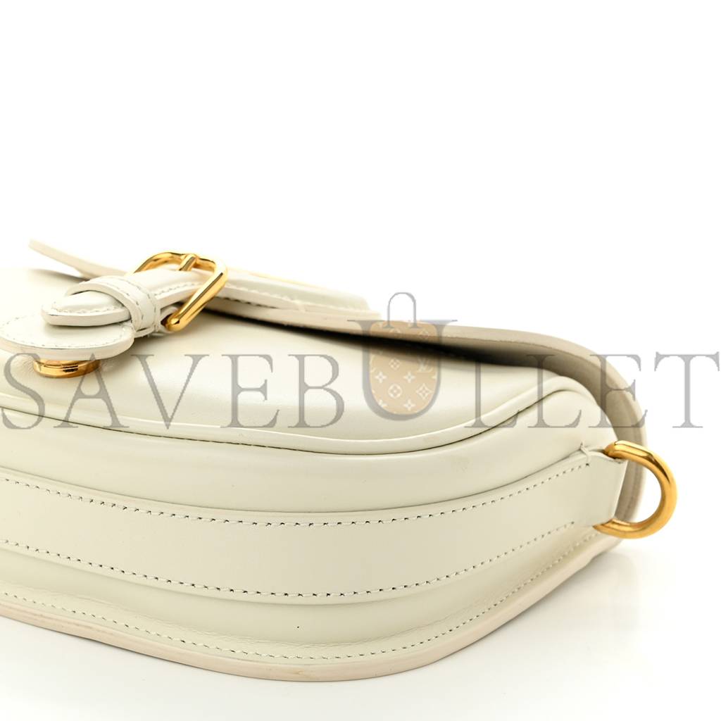 DIOR BOX CALFSKIN SMALL BOBBY BAG WHITE (19*15*5.1cm)