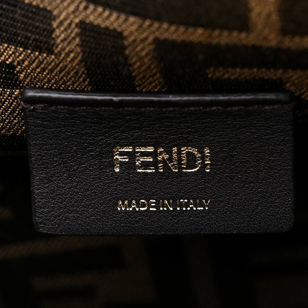 FENDI SHINY NAPPA MEDIUM FENDI FIRST AZZURRO BABY (30*25*10cm)